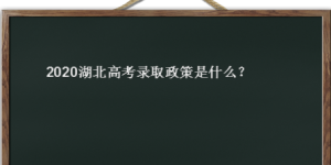 2020湖北高考录取政策是怎样有几种方式？哪些考生优先录取