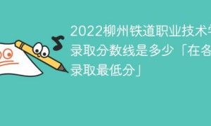 柳州铁道职业技术学院2022年各省录取分数线一览表「最低分+最低位次+省控线」