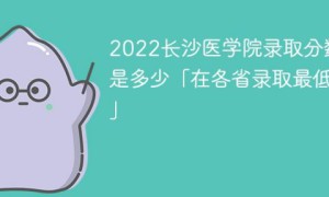 长沙医学院2022年各省录取分数线一览表「最低分+最低位次+省控线」