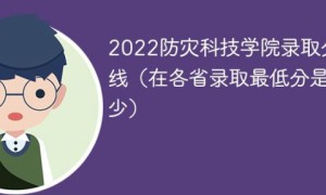 防灾科技学院2022年最低录取分数线一览表「省内+省外」