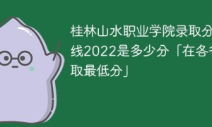 桂林山水职业学院2022年各省录取分数线一览表「最低分+最低位次+省控线」