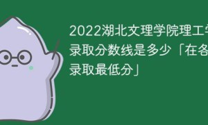 湖北文理学院理工学院2022年各省录取分数线一览表「最低分+最低位次+省控线」