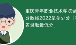 重庆青年职业技术学院录取分数线全国各省历年录取分数一览表（2019-2022年）