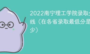 南宁理工学院2022年最低录取分数线是多少分（本省+外省）