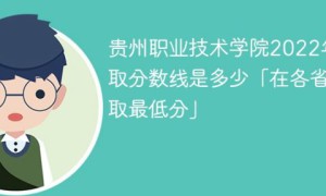 贵州职业技术学院2022年最低录取分数线是多少（云南+贵州）